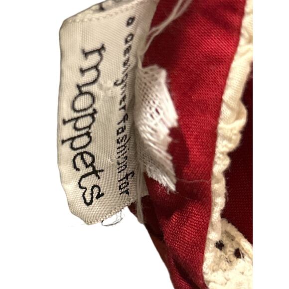 Vintage 50’s/60’s Girls Red Moppets Tea Party Dress, Colonial Style Dress, 3/4T - Picture 10 of 12